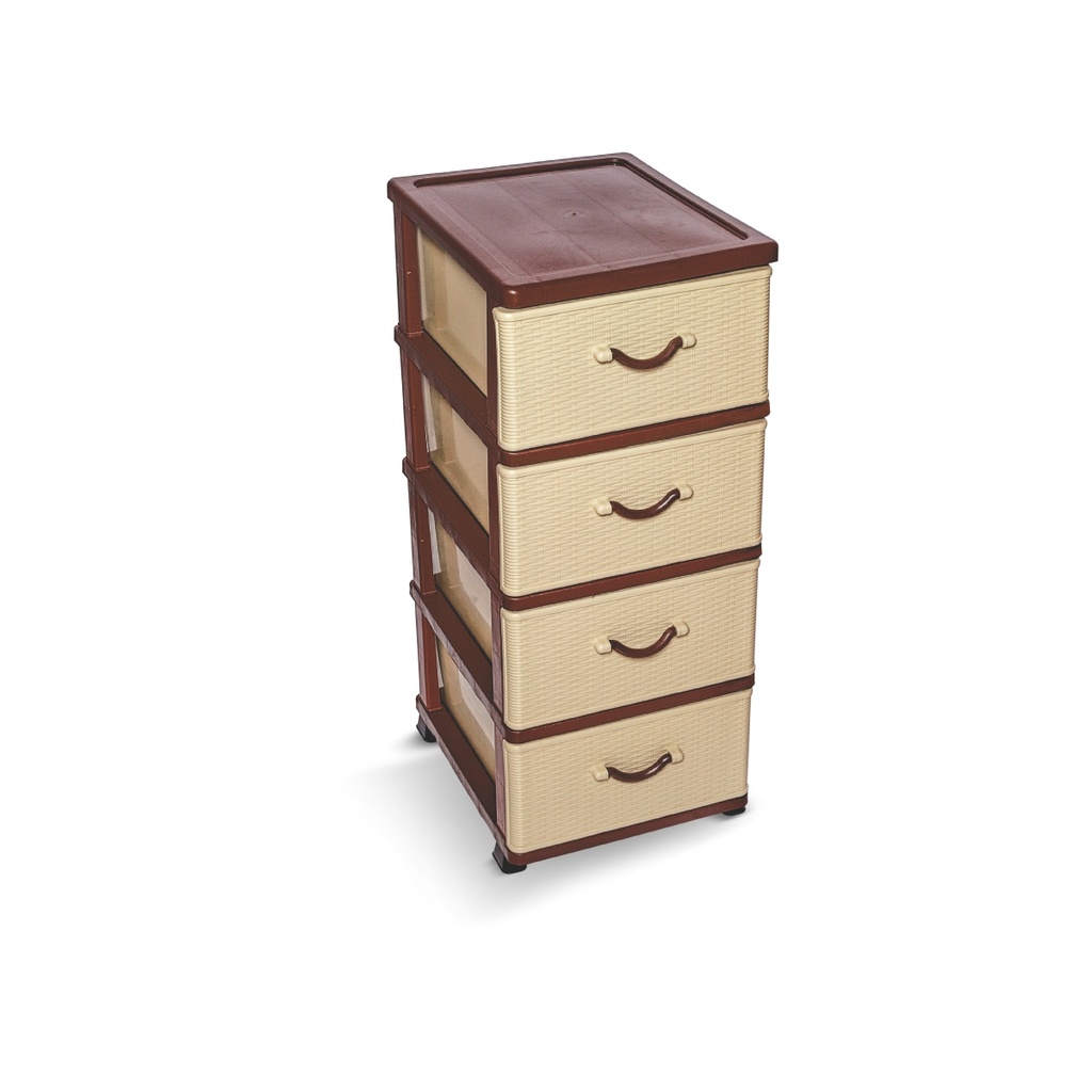 Komodine Me Thurrje Imp Bezhe+Kafe