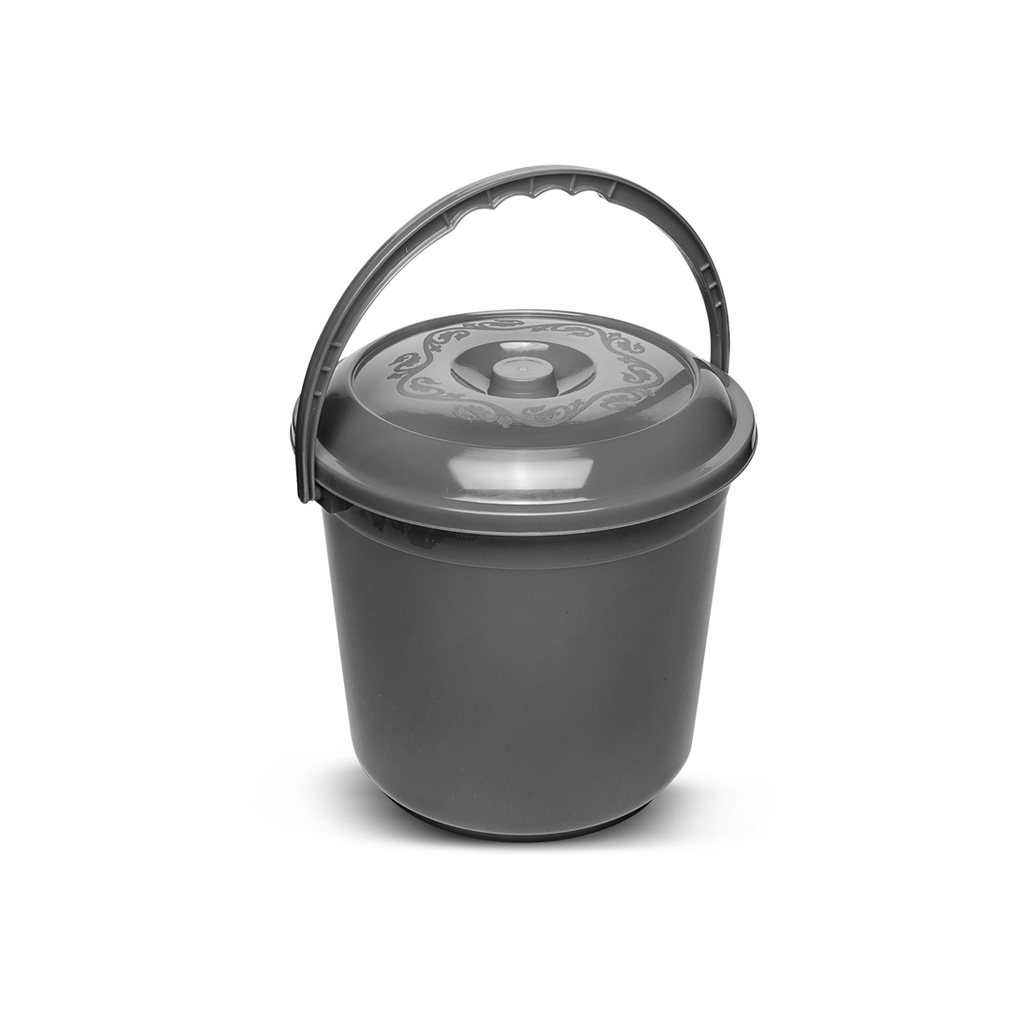 Kova Me Kapak 18L Imp Gri