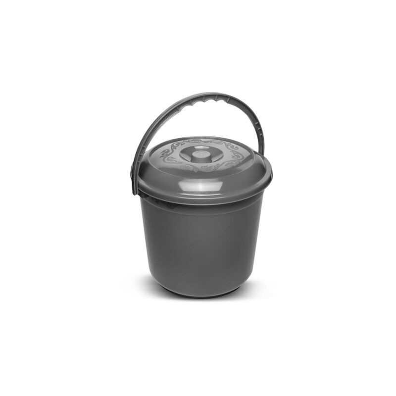 Kova Me Kapak 14L Imp Gri