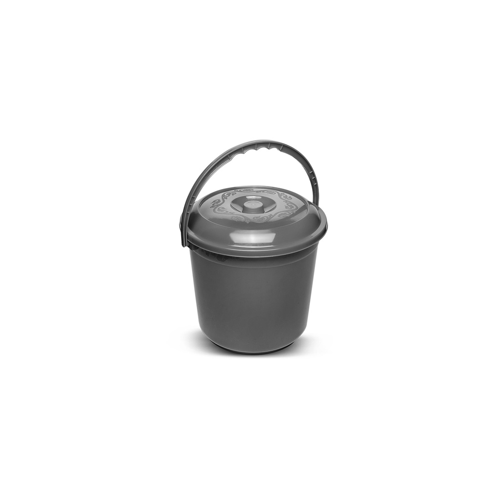 Kova Me Kapak 10L Imp Gri
