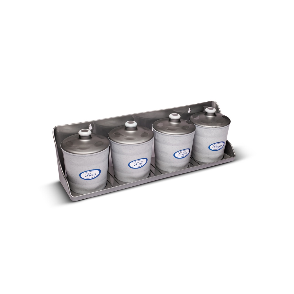 Mbajtese Kafe Sheqer Set*4