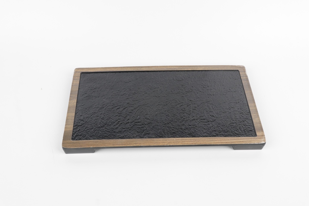 Pjatance Drejtkendore Me Kornize Druri 33*18Cm Imp