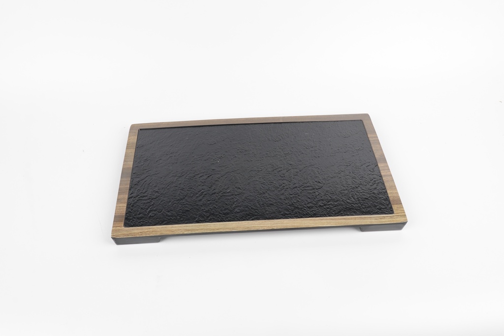 Pjatance Drejtkendore Me Kornize Druri 38*21.5Cm Imp