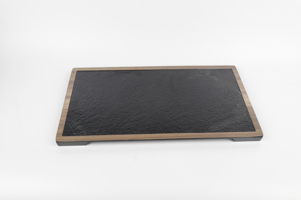 Pjatance Drejtkendore Me Kornize Druri 46*25.4Cm Imp