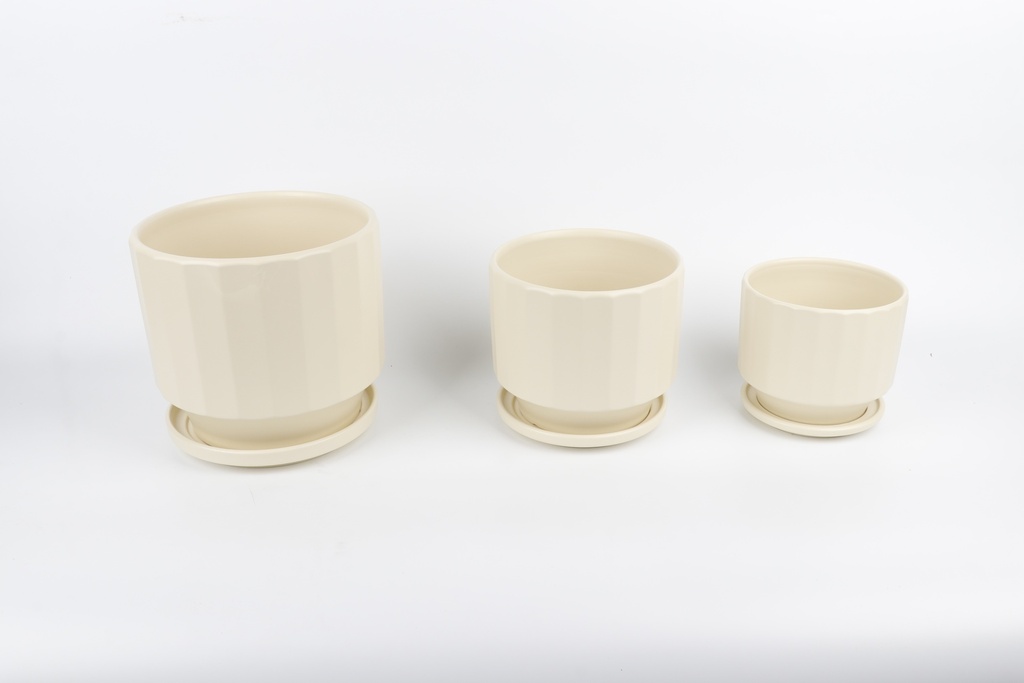 Vazo Porcelani Set*3 Color Imp