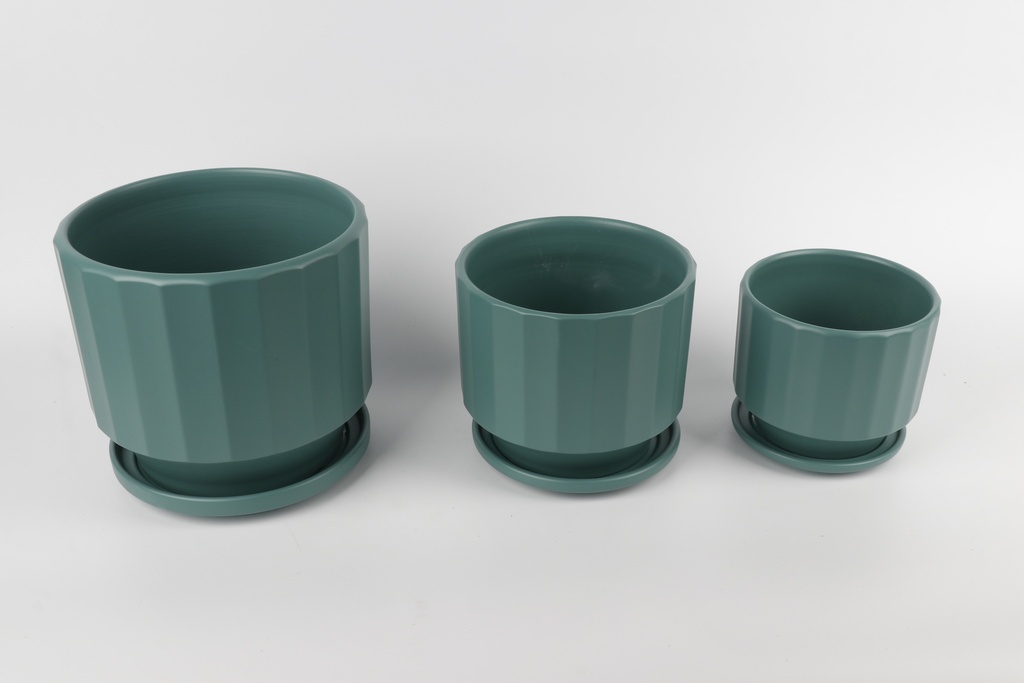 Vazo Porcelani Set*3 Color Imp