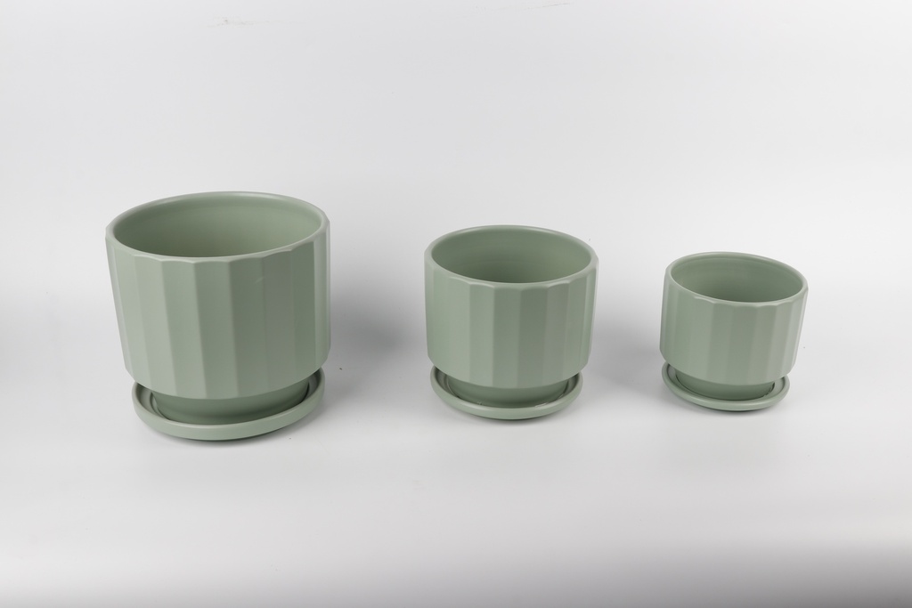 Vazo Porcelani Set*3 Color Imp
