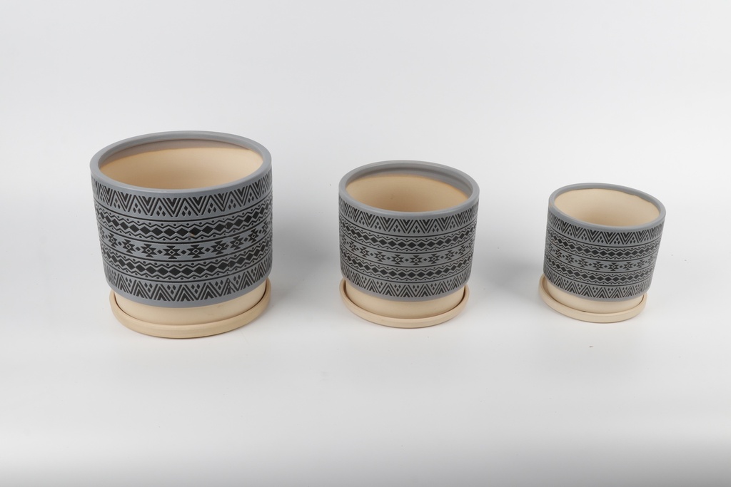 Vazo Porcelani Set*3 Boho Imp