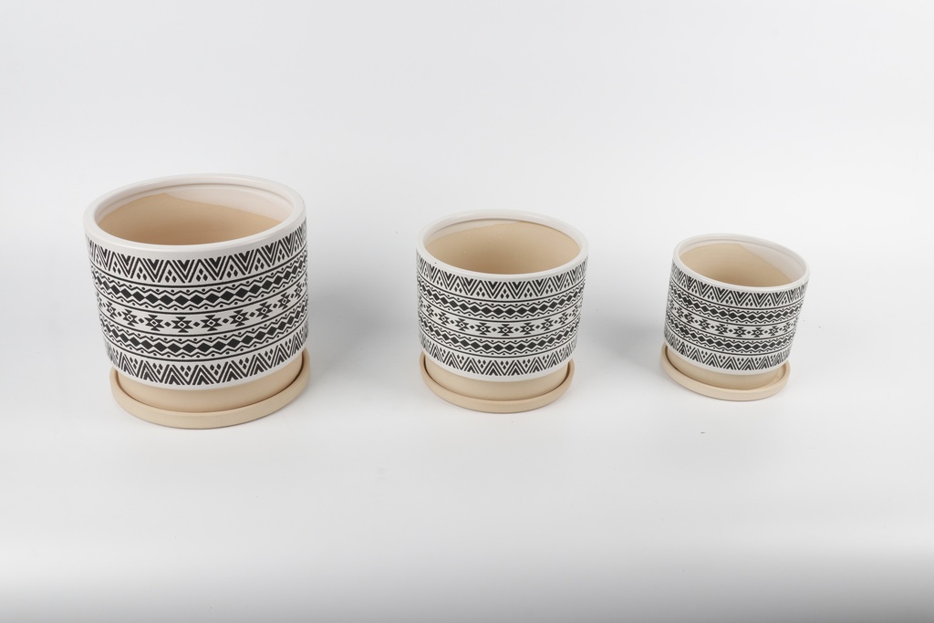 Vazo Porcelani Set*3 Boho Imp