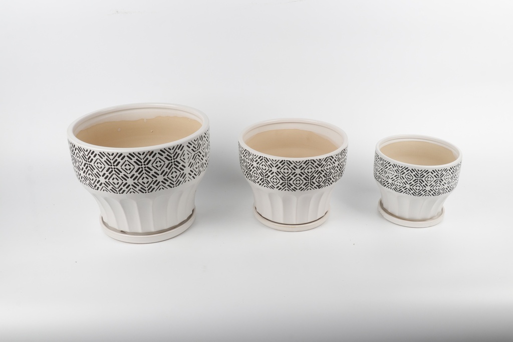 Vazo Porcelani Set*3 M Imp