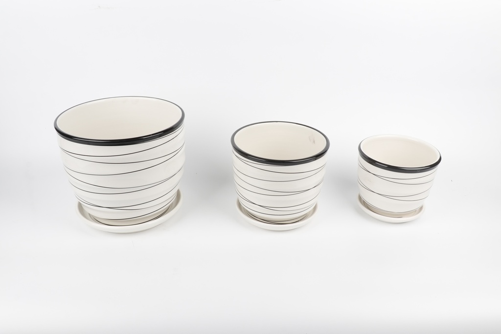 Vazo Porcelani Set*3 N Imp