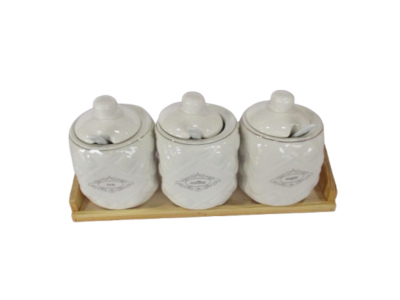 Mbajtese Kafe Sheqeri Set*3