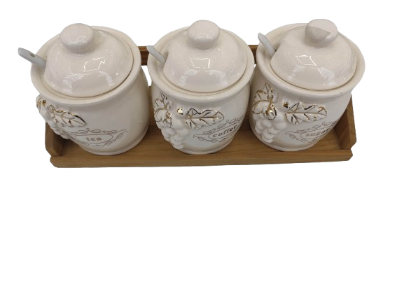 Mbajtese Kafe Sheqeri Set*3