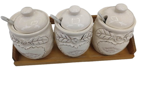 Mbajtese Kafe Sheqeri Set*3