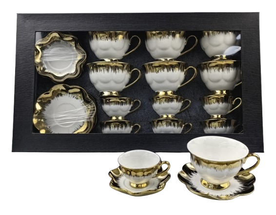 Set Filxhan Caji Dhe Kafe Gold Imp