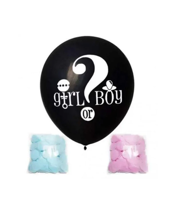 Tullumbace "Boy or girl" or baby is a me conffeti blu + gold / roze + gold 