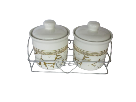 MBAJTESE KAFE SHEQERI MERMER SET*2