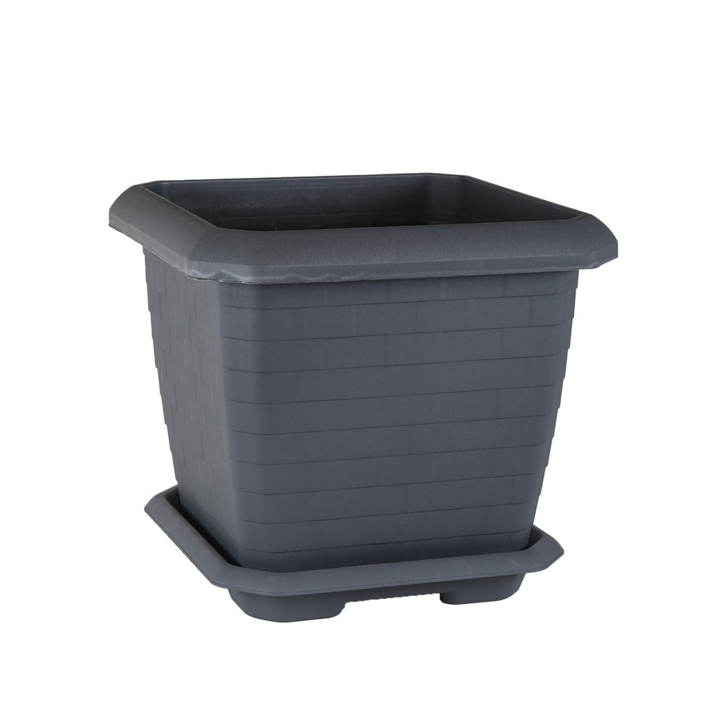 VAZO KATRORE GRI  53.4X53.4X47 CM IMP