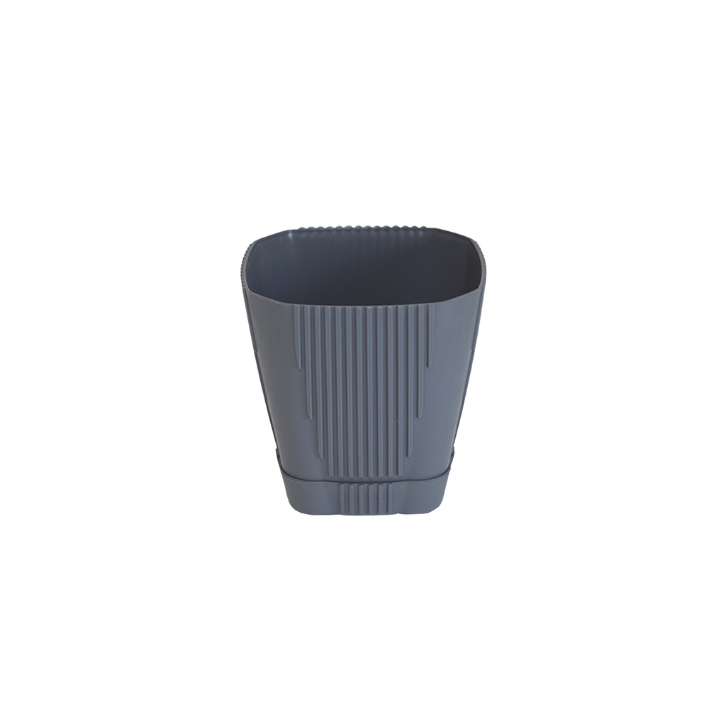 VAZO KATRORE NEW GRI 20.5X18.5 CM IMP