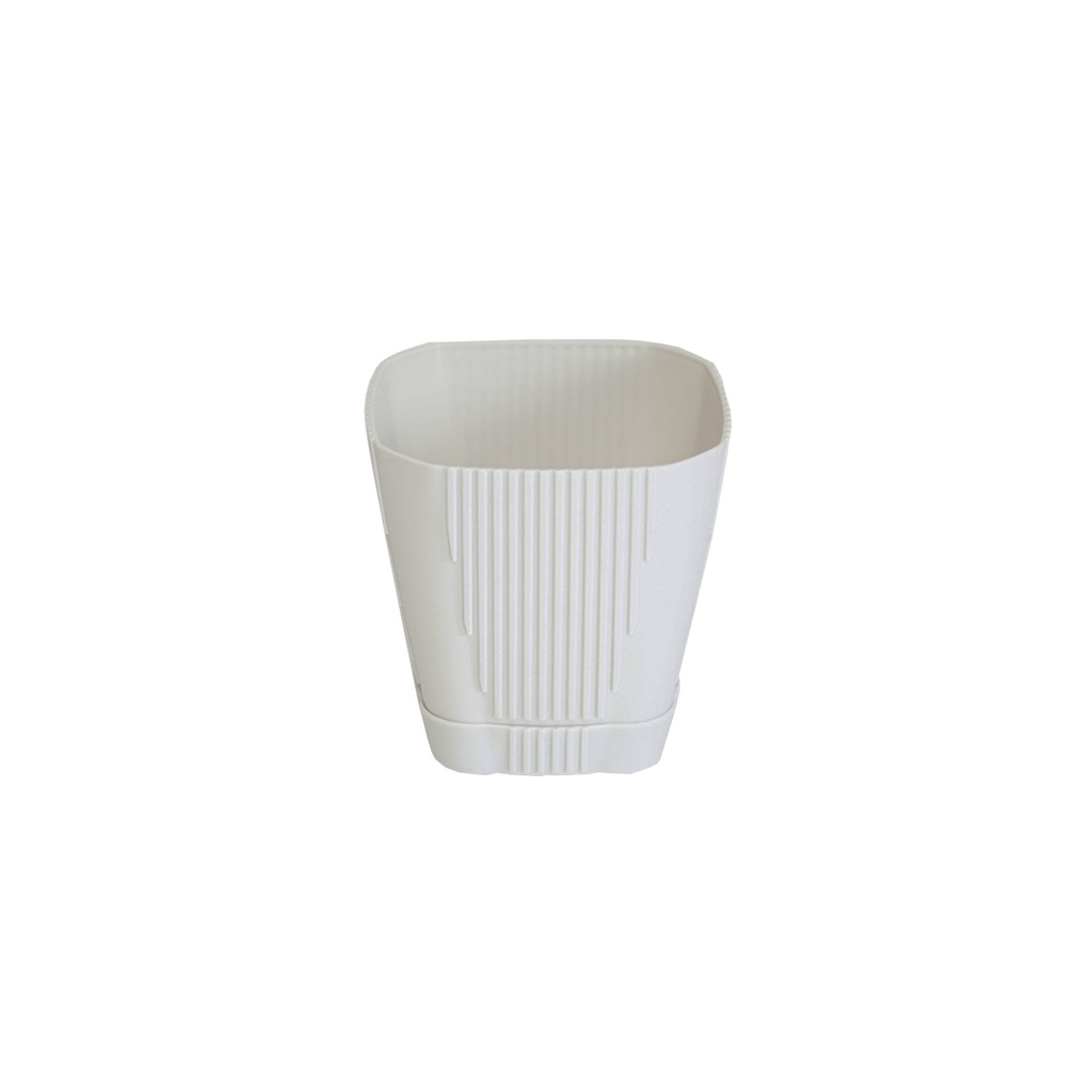 VAZO KATRORE NEW E BARDHE 20.5X18.5  CM IMP