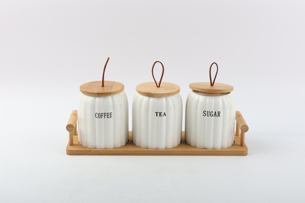 Mbajtese Kafe Sheqer E Bardhe Set*3 Imp