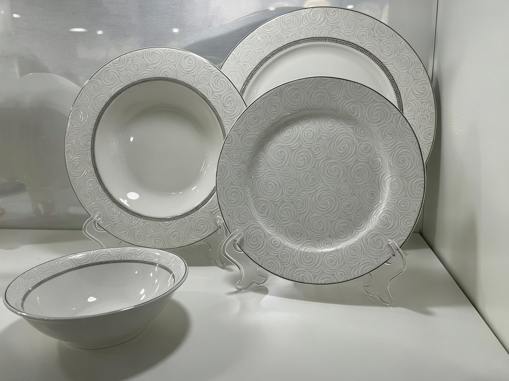 Set Pjatash Porcelani  Me 24 Pjese Imp
