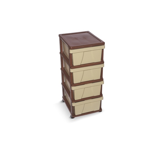 [B108-5/4] Komodine E Thjeshte Imp Bezhe + Kafe