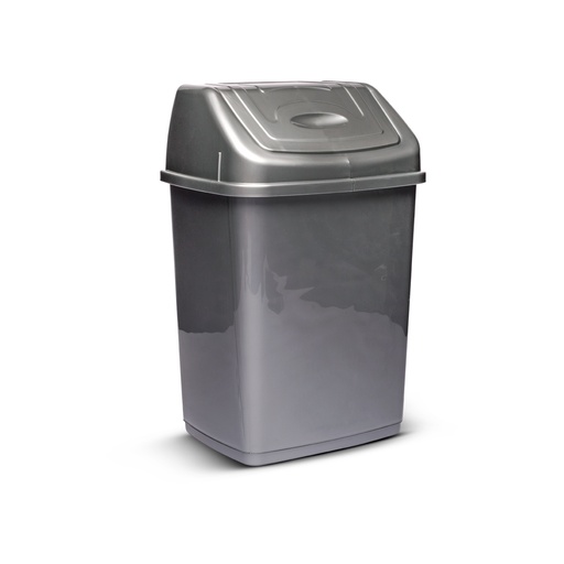 [B128-4/5] Kosh Mbeturinash Me Nje Hapje 28L Imp Gri