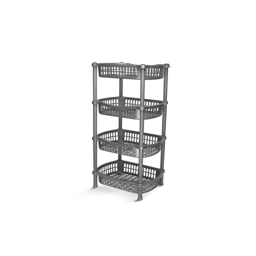 [B166-2/1] Raft Oval Me 4 Rafte Imp Gri