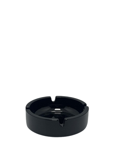 [54036PK2B] BISTRO ASHTRAY 107 MM BLACK PK2(x12) 1204372 B10