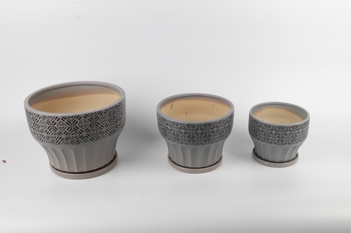 [CH7-KE393] Vazo Porcelani Set*3 M Imp