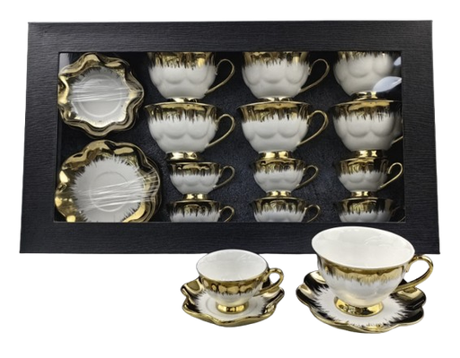 [CH2-KE823] Set Filxhan Caji Dhe Kafe Gold Imp