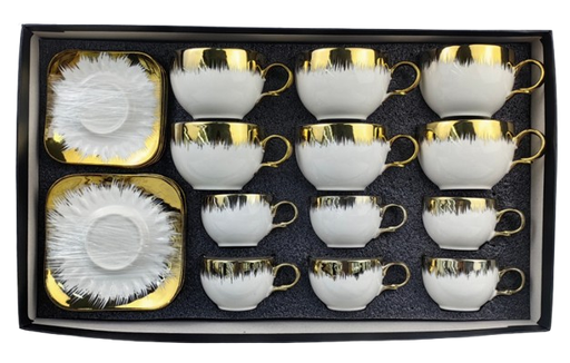 [CH2-KE824] Set Filxhan Caji Dhe Kafe Gold Imp