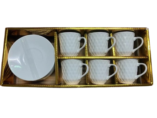 [CH2-KE847] Filxhan Kafe I Bardhe Set*6 Imp