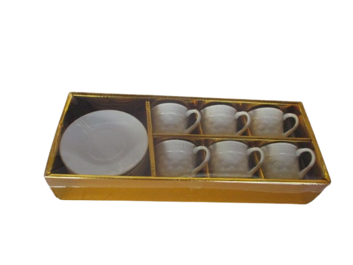 [CH2-KE849] Filxhan Kafe I Bardhe Set*6 Imp