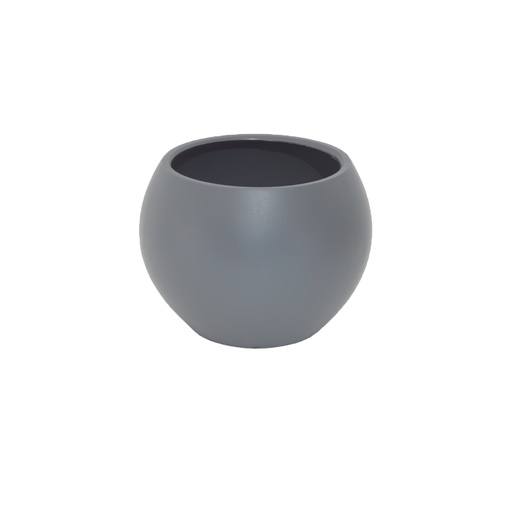 [40-KURS207102] VAZO SFERIKE GRI  38X29 CM IMP 