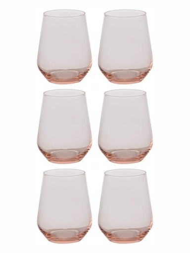 [41536RPK3] ALLEGRA TUMBLER ROZE 425cc Set*3						 
