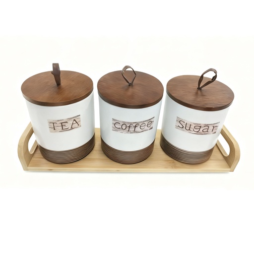 [CH2-KE2653] Mbajtese Kafe Sheqeri Set*3 New