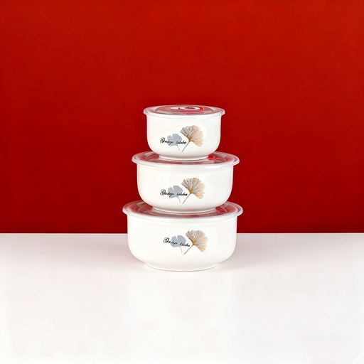 [CH2-KE1551] Tas Porcelani Set*3 14/12/9 Cm  Imp